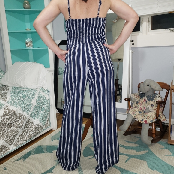 Rue 21 Blue/white Jumpsuit - Picture 5 of 5